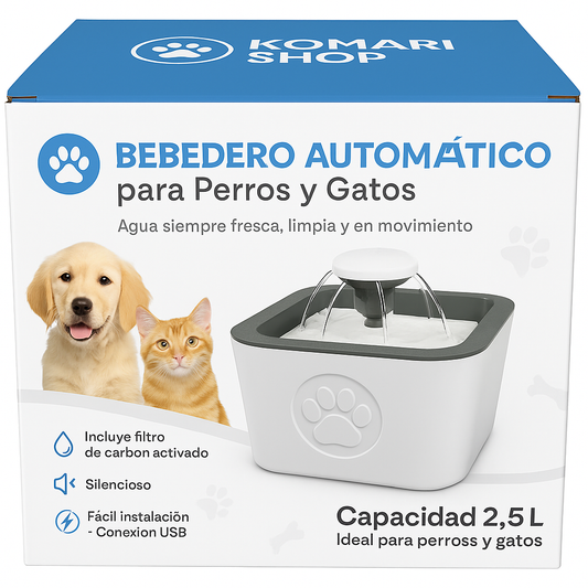 BEBEDERO ELECTRICO  PARA MASCOTAS